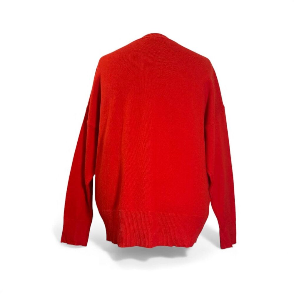 On 34th Women's Red V-Neck Dropped-Shoulder Sweater, MACY'S! New! Size XL - Picture 4 of 10